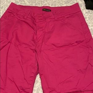 Pink Bermuda shorts